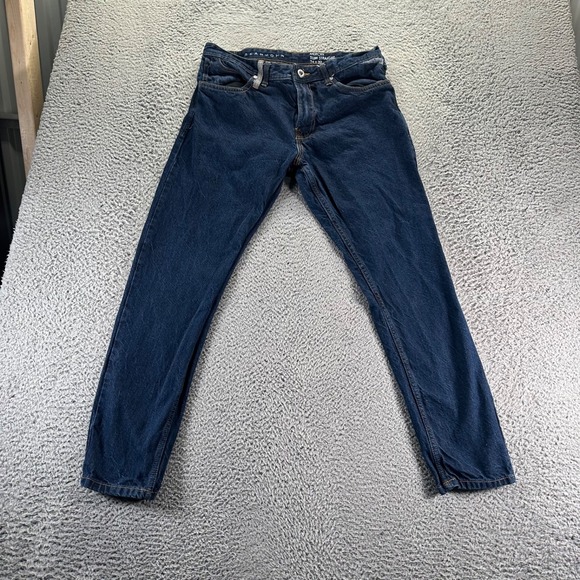 Sean John Jeans Mens 34x32 Blue Dark Wash Cotton Mercer Slim Straight Fit - Picture 1 of 10